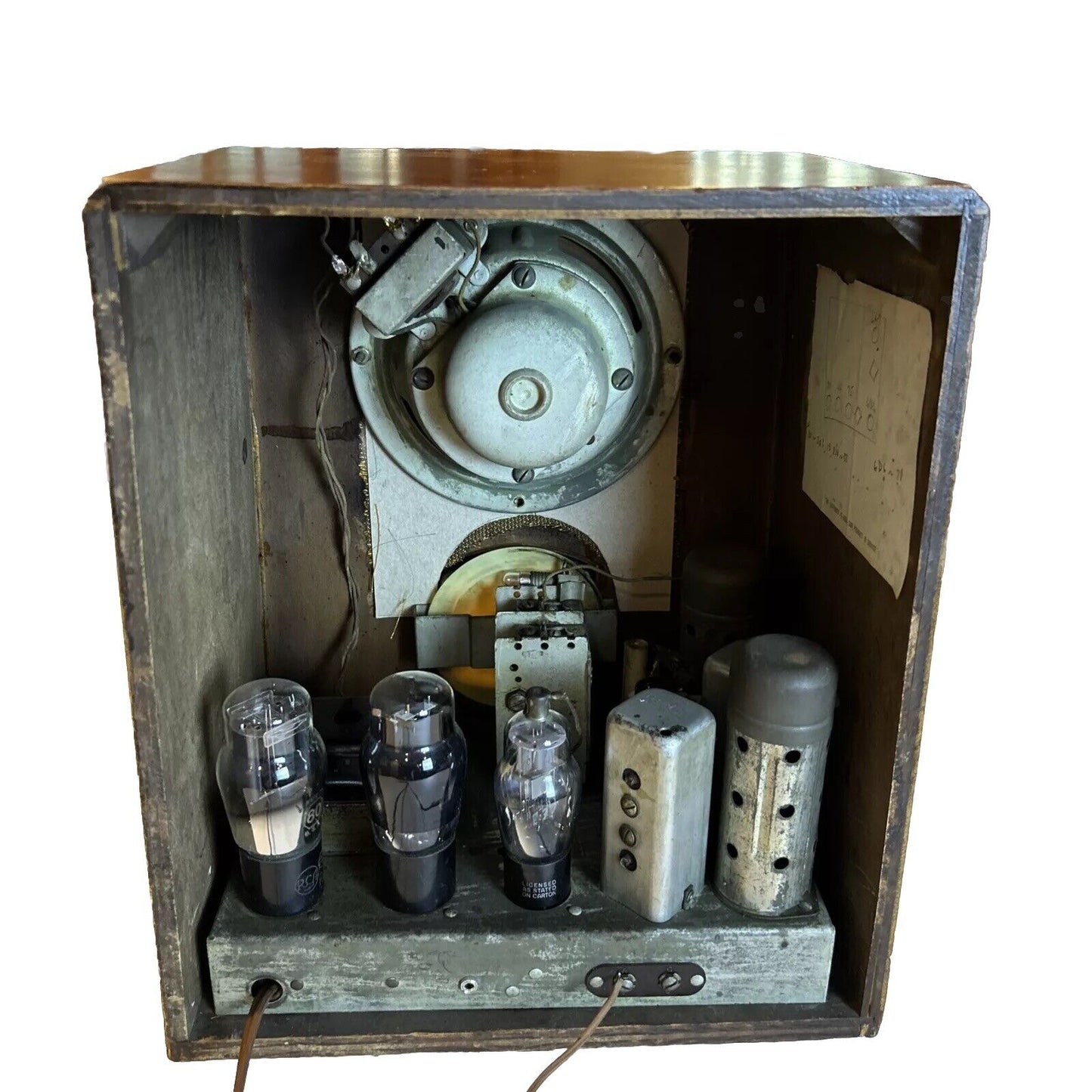 RARE VTG GAMBLE-SKOGMO CORONADO CUB TOMBSTONE TUBE RADIO 578 WORKS!