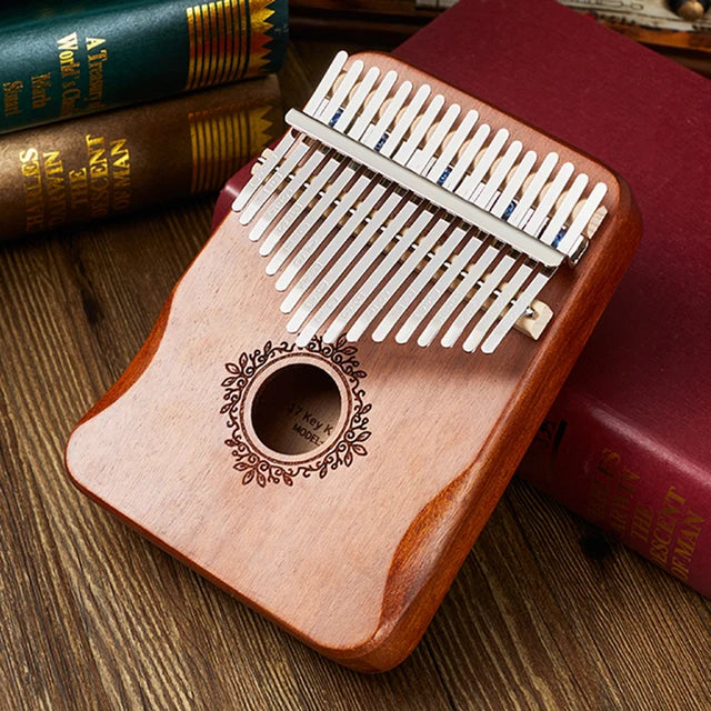 17 Keys Thumb Piano Hand Playing Kalimba