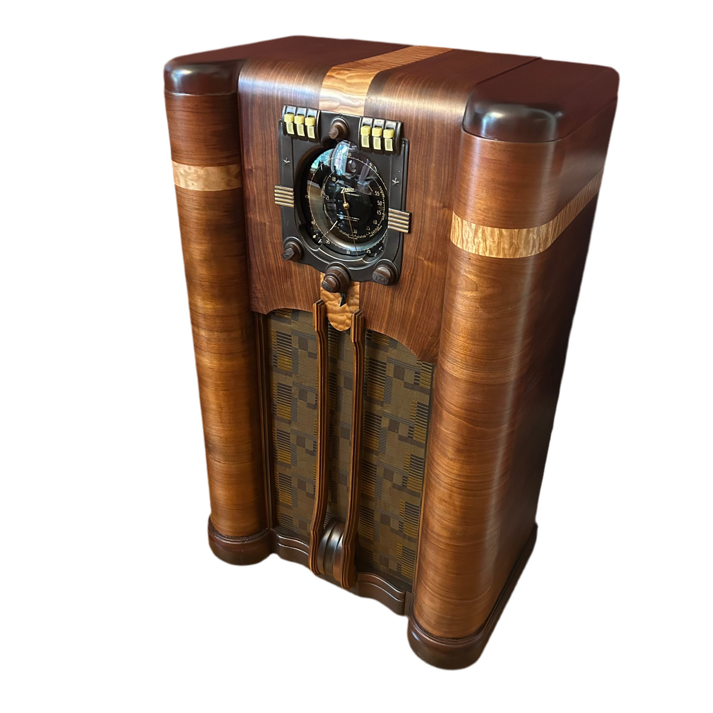 Zenith 9S365 Radio – 1939 Art Deco Patriotic Console - Free Delivery