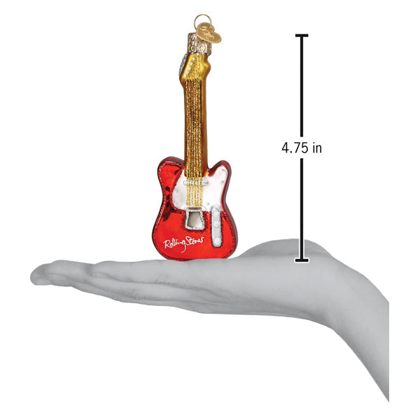 Old World Christmas Rolling Stones Guitar Ornament