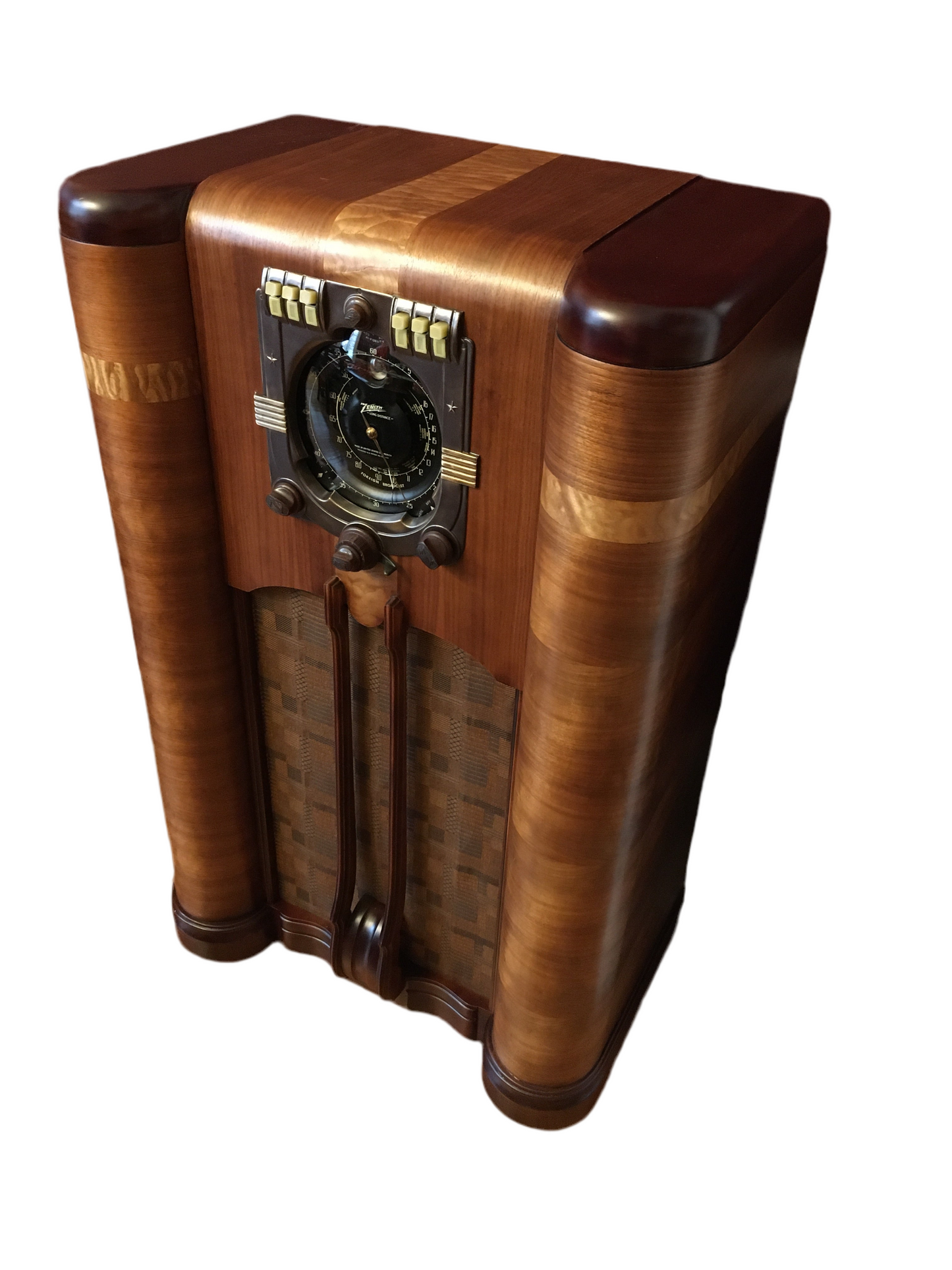 Zenith Radio 9s365 Art Deco Radio Shutter Dial Stars and Bars
