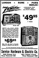 Zenith Radio Model 288 Tombstone (1934)