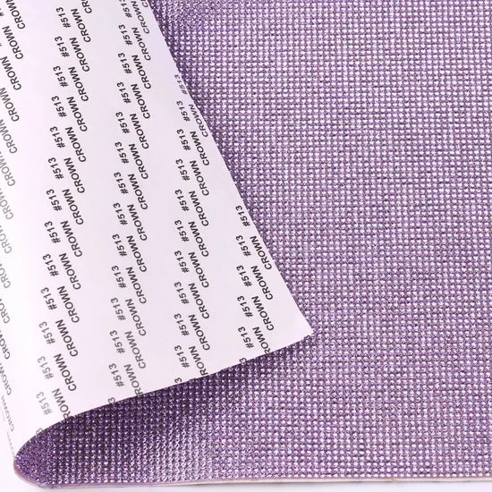 Vibrant adhesive speaker wrap with a sleek design, featuring a decorative glass rhinestone trim for a stylish and elegant touch.