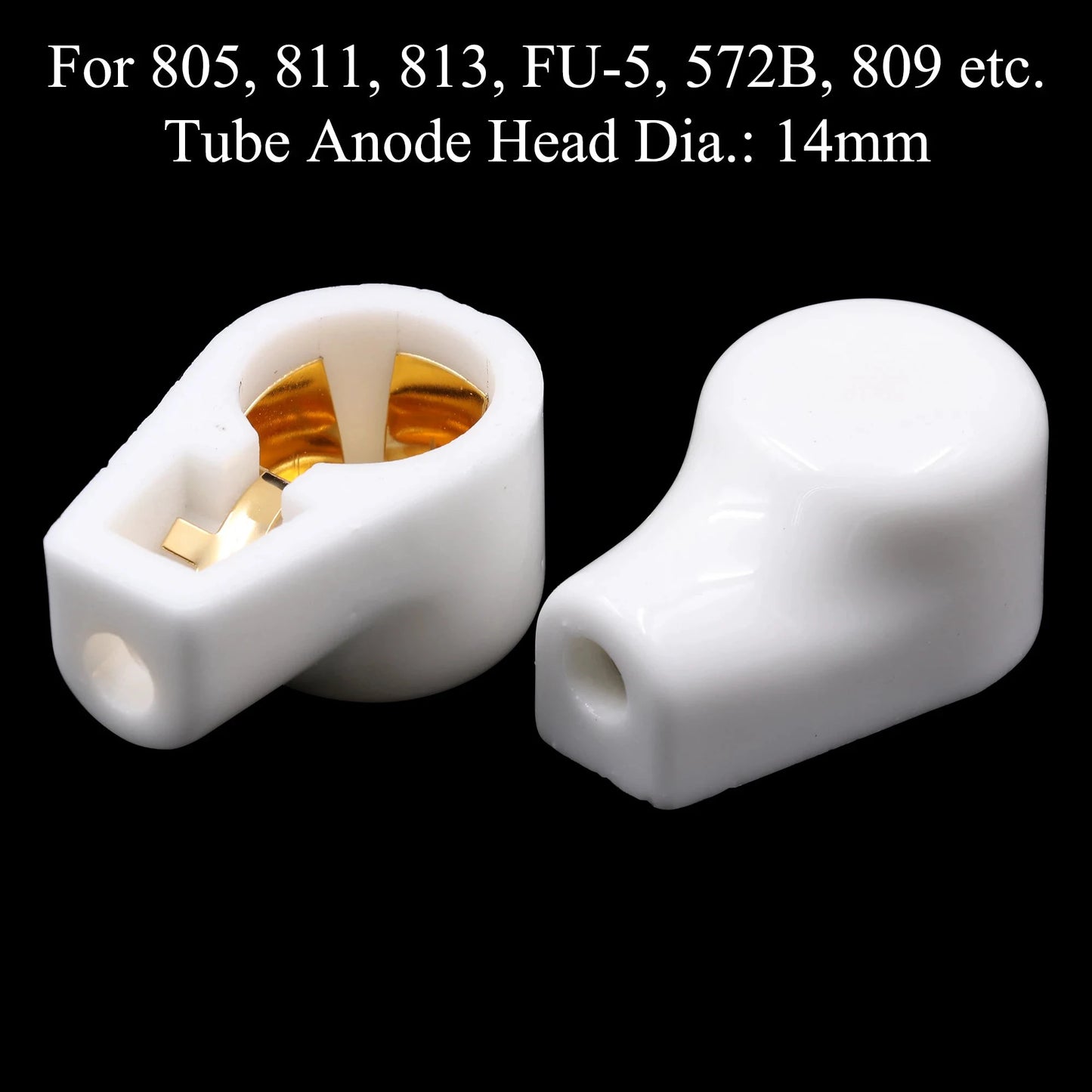 6.4mm 9mm 14mm Ceramic Vacuum Tube Anode Plate Grid Cap Hat For EL504 EL519 EF37 FU-7 807 310A 813 805 811 572B 809
