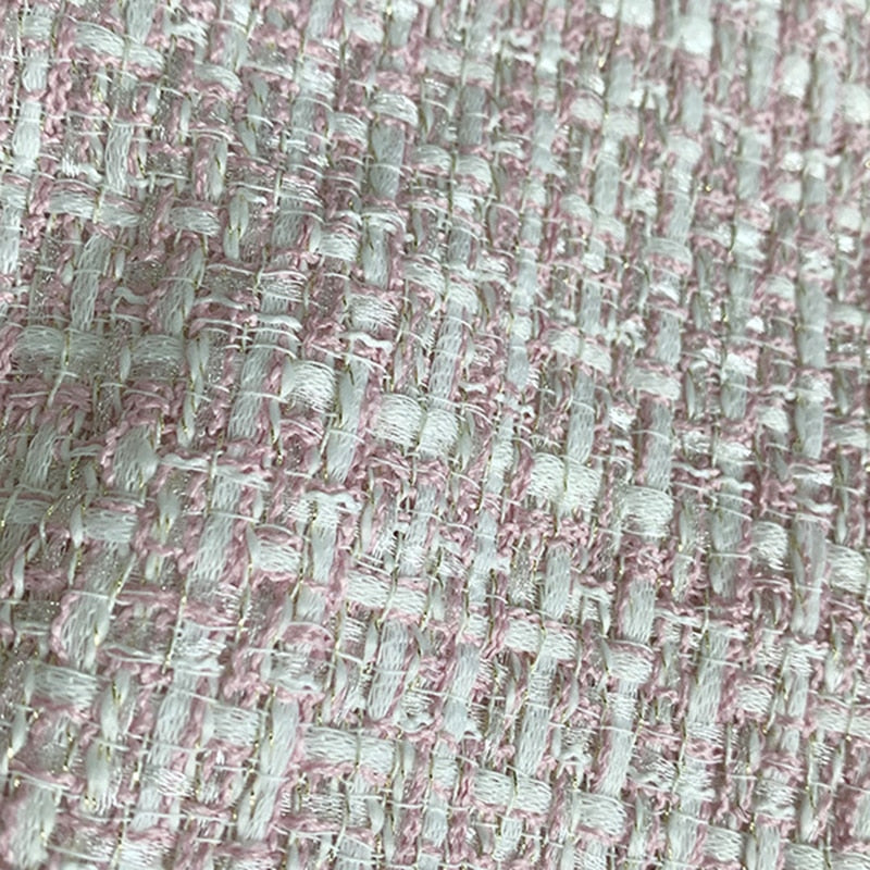 Pink Vintage tweed speaker grill cloth – acoustically transparent, durable fabric for amp restorations, speaker cabinets, and classic audio upgrades.