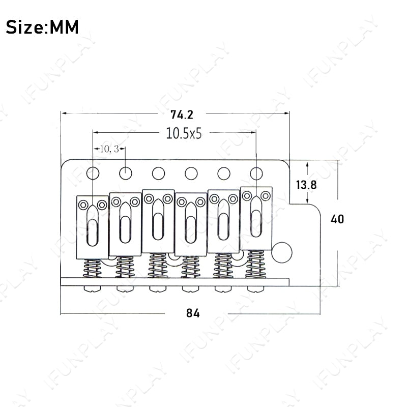 Electric Guitar Single Tremolo Bridge