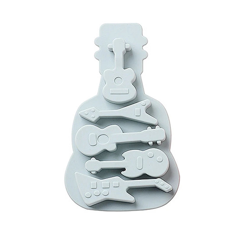 Guitar Shape Cake Mould Silicone Tray