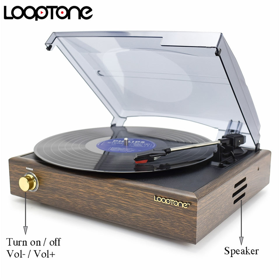 3-Speed Classic vinyl record player