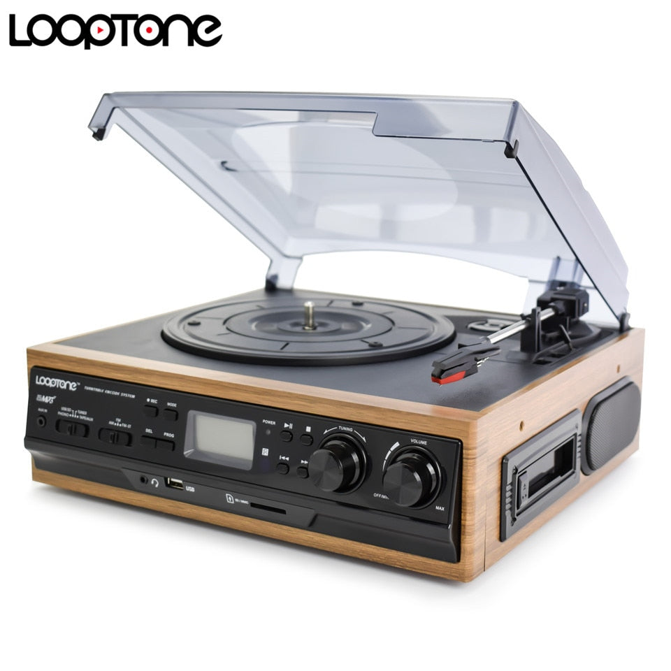 USB Turntable Vinyl LP Record Player