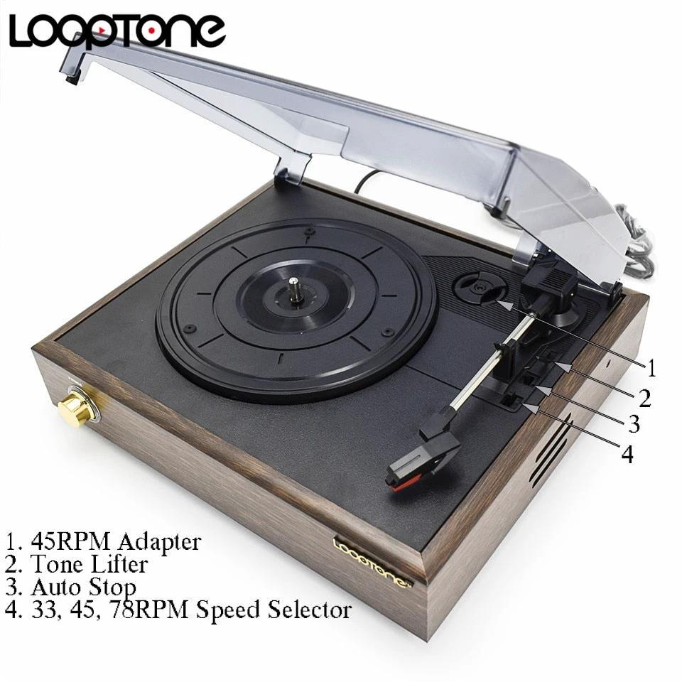 3-Speed Classic vinyl record player