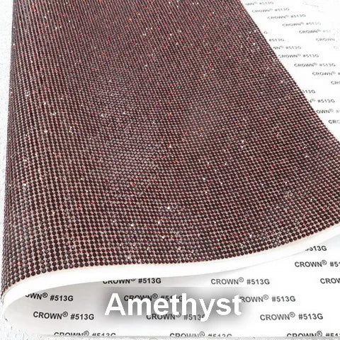 Vibrant adhesive speaker wrap with a sleek design, featuring a decorative glass rhinestone trim for a stylish and elegant touch.