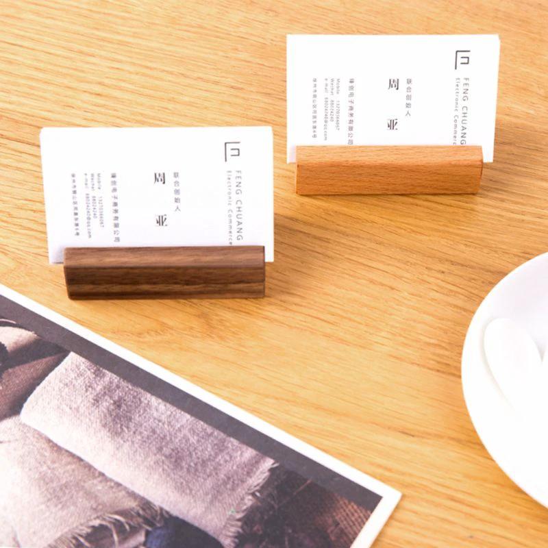 Wooden Business Card Holder