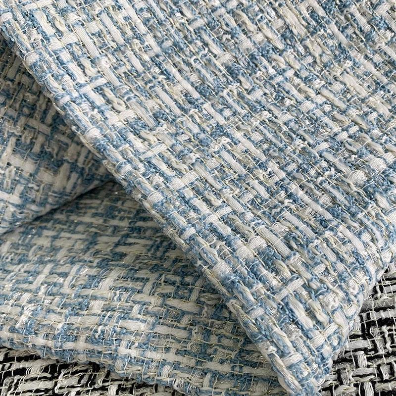 Blue Vintage tweed speaker grill cloth – acoustically transparent, durable fabric for amp restorations, speaker cabinets, and classic audio upgrades.