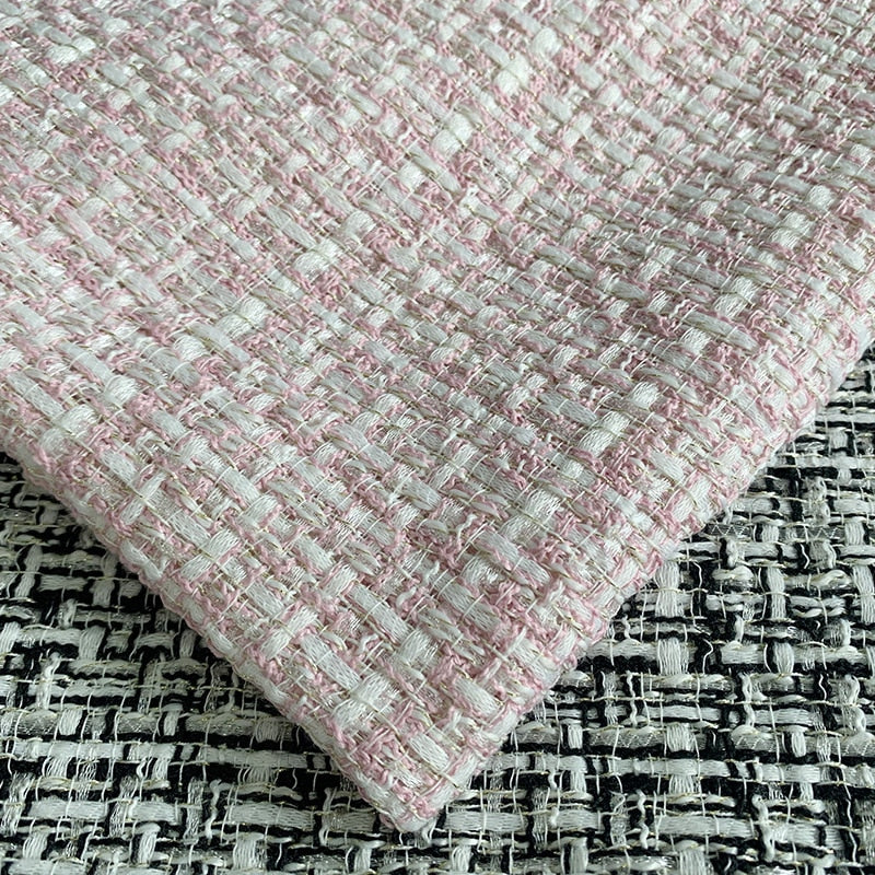Pink Vintage tweed speaker grill cloth – acoustically transparent, durable fabric for amp restorations, speaker cabinets, and classic audio upgrades.