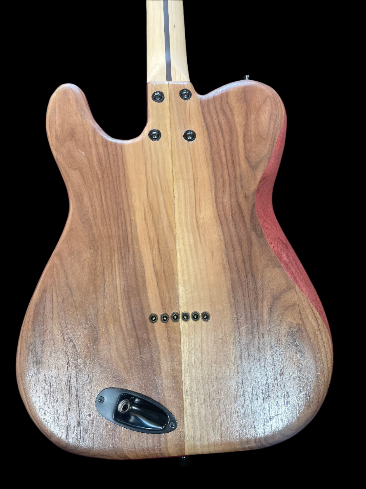 Skateboard Guitar Tele Shape – Walnut & Purpleheart
