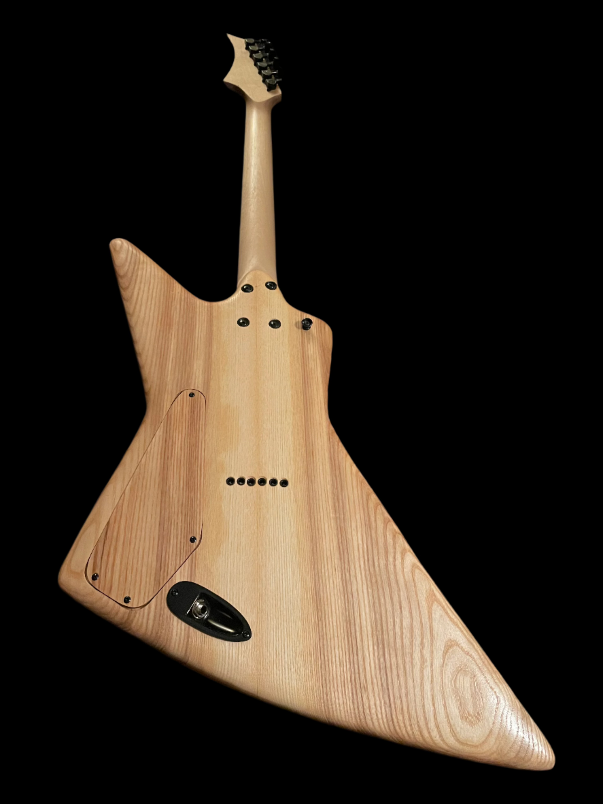 Skateboard Guitar Explorer Shape – Padauk & Ash