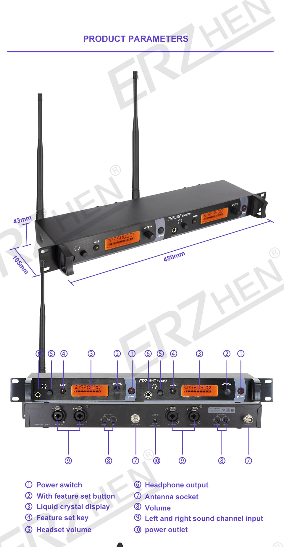 Uhf Band Wireless In-ear Monitoring