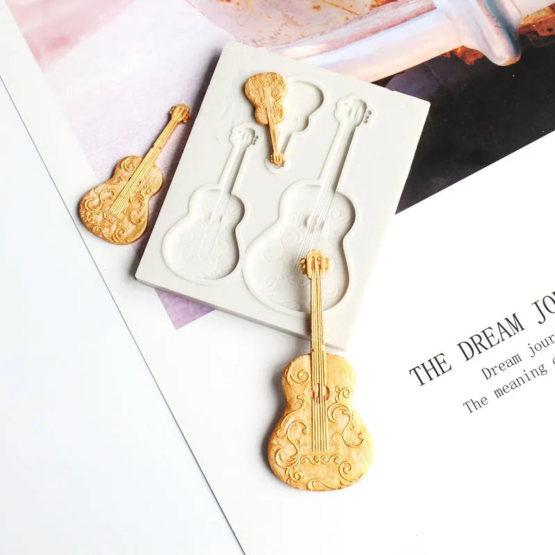 Guitar Shape Silicone Mold