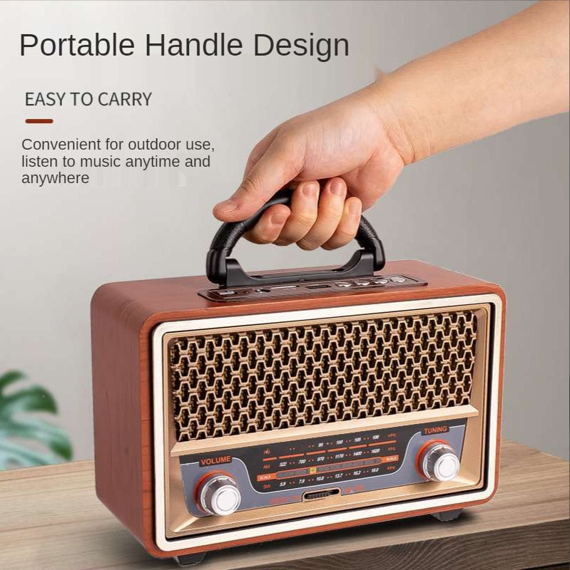 Shortwave Wooden Retro Radio