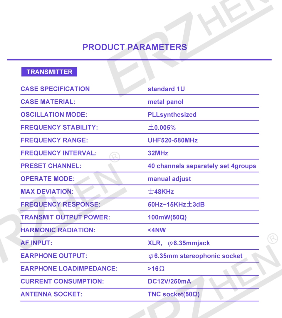 Uhf Band Wireless In-ear Monitoring