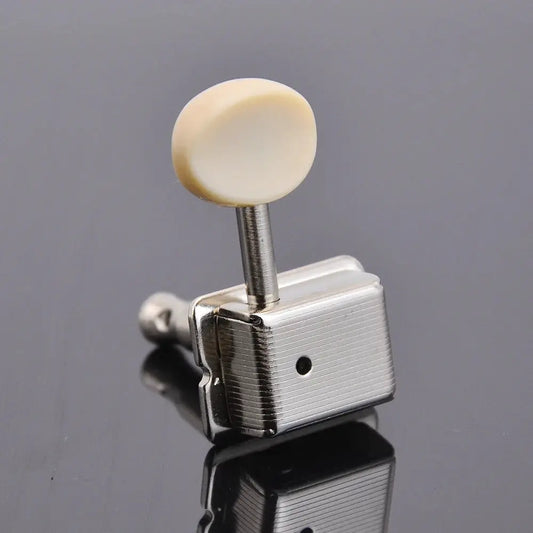 Tuning machine heads close-up