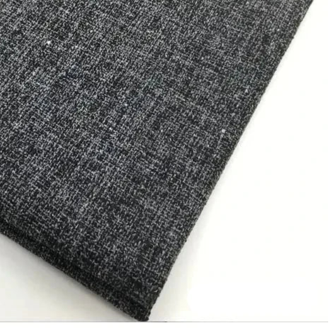 Charcoal Retro Speaker Grill Cloth | Multi-Color Linen Fabric
