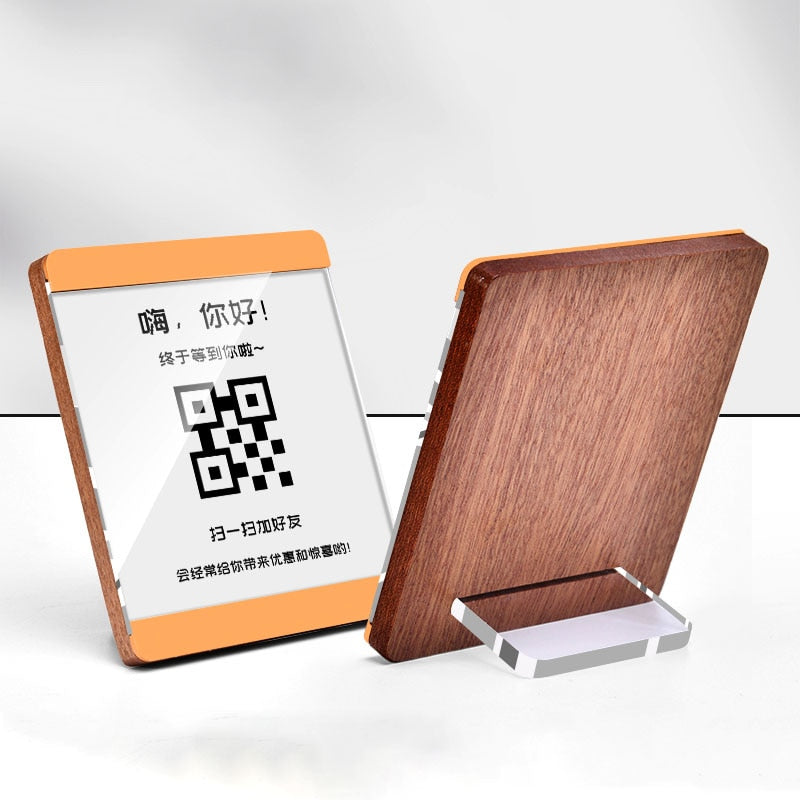 Wooden Menu Holder