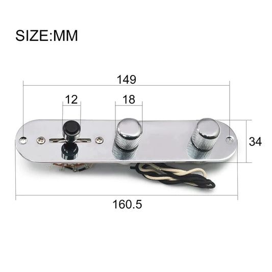 Prewired Guitar Harness Blade Switch 500K Pots