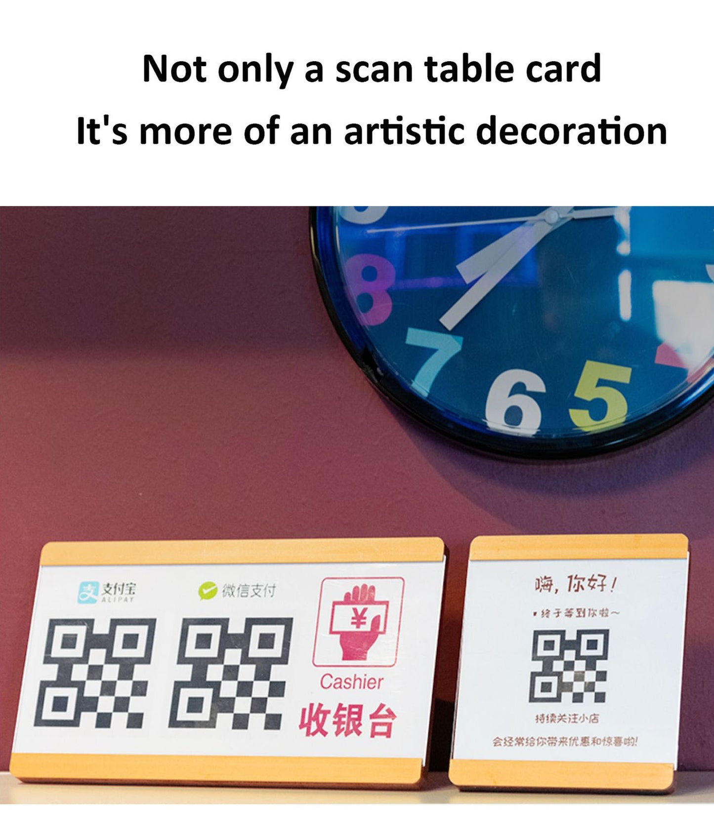 Wooden Menu Holder