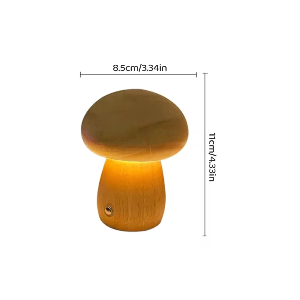 Beech Wood Mushroom Night Light