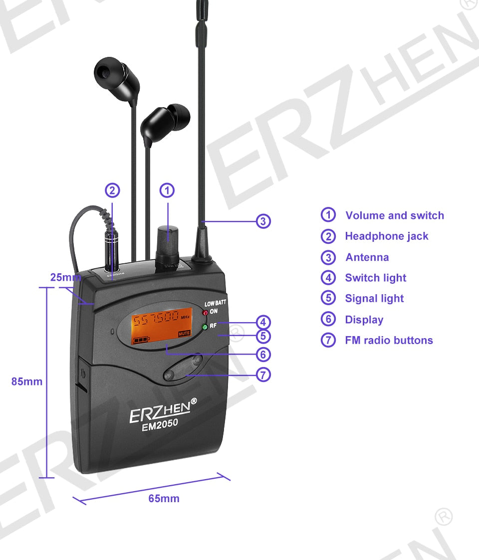 Uhf Band Wireless In-ear Monitoring
