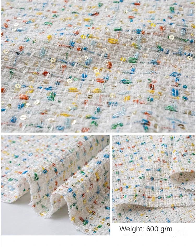 Rainbow Spark Tweed Grill Cloth – Stylish & Durable Speaker Fabric