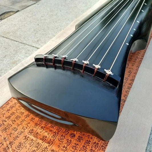 Beginner Guqin Instrument – Traditional Chinese Zither, Paulownia & Azusa Wood