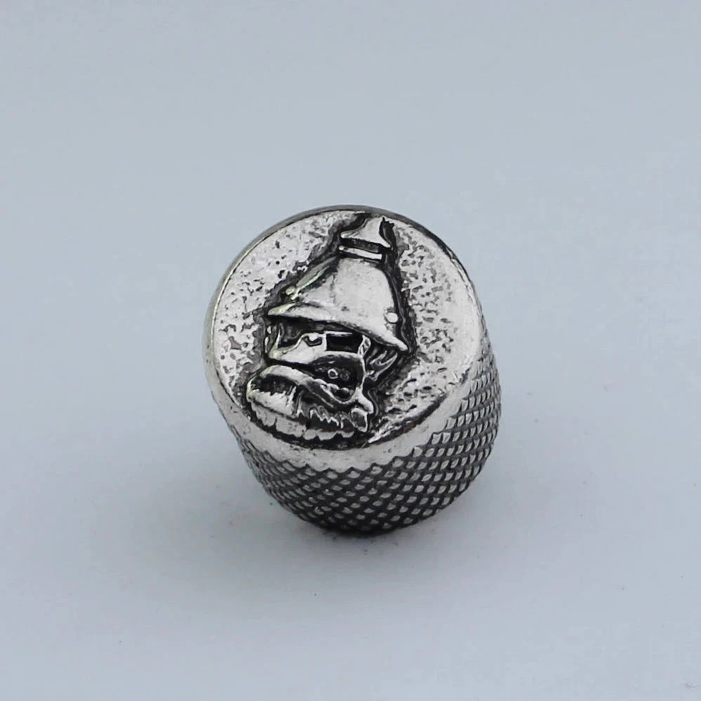 Big River Hardware Premium Zinc Alloy Skull Potentiometer Knobs for Electric Guitars with 6mm Inner Diameter