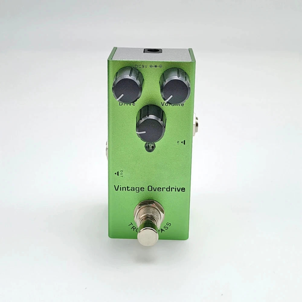 Big River Hardware Vintage Tube Screamer Overdrive Pedal with True Bypass