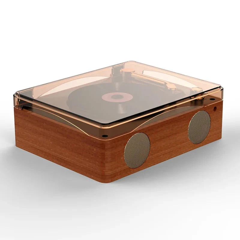 Big River Hardware Vintage CD Player with Record Player Design