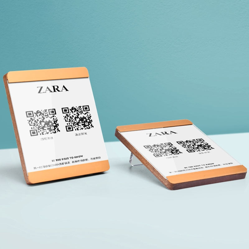 Wooden Menu Holder