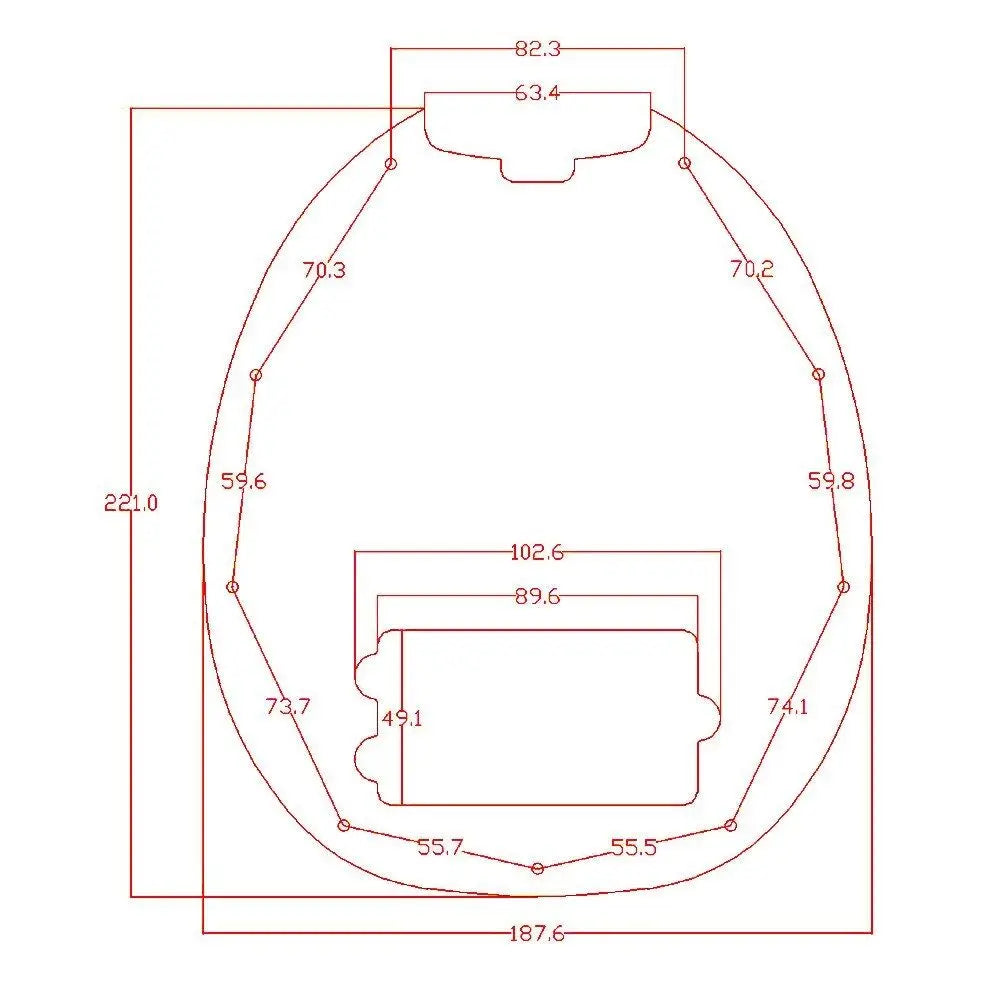 Stingray Pickguard Checkerboard