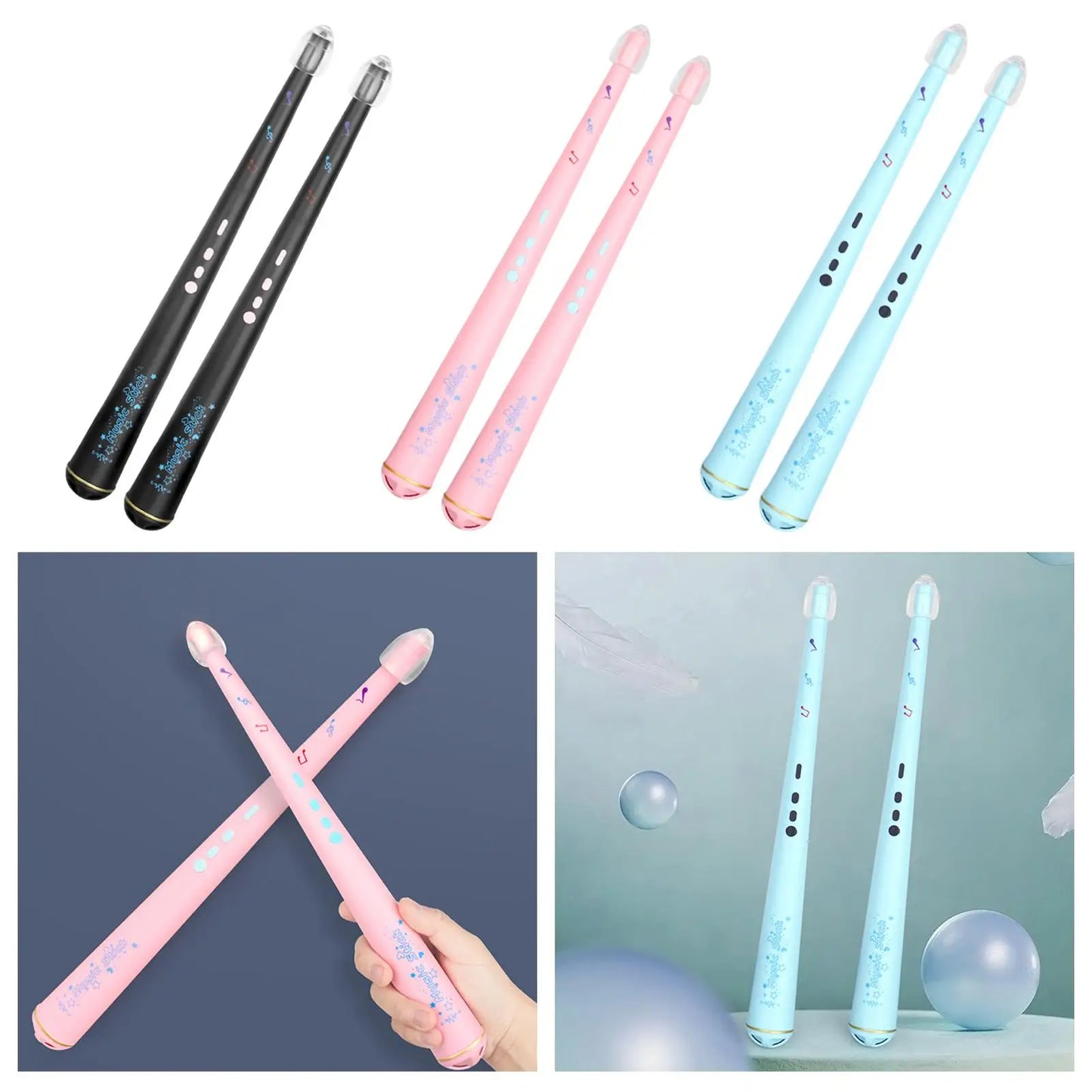 Kids Air Drum Stick Music Light