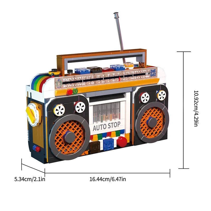 Boombox Radio Kit Mini Building Block Set