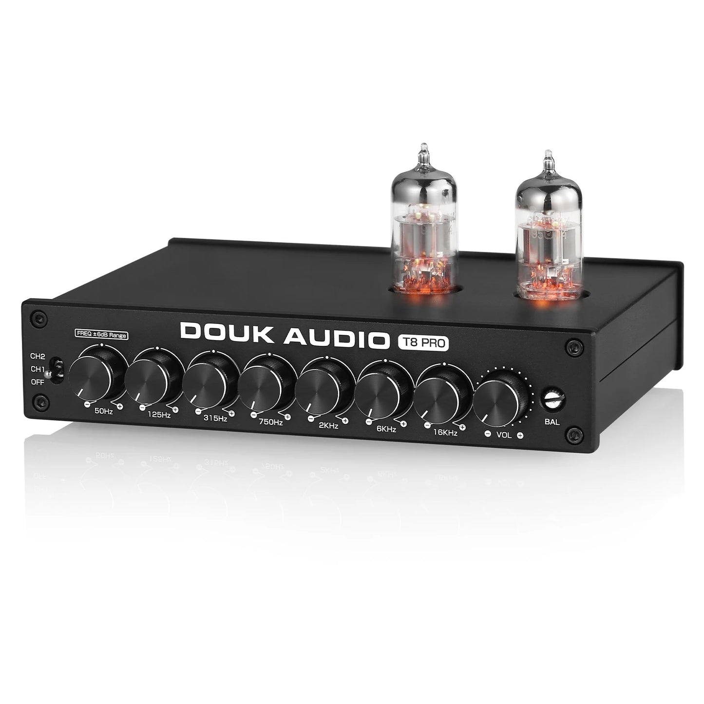 Douk Audio T8PRO Tube Preamp with 7-Band EQ & XLR