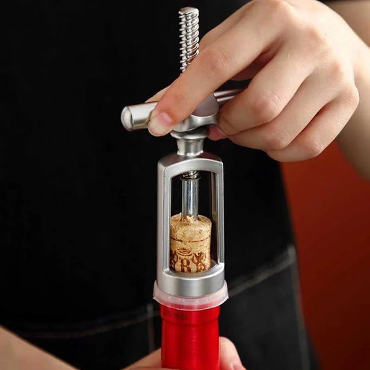 Premium Big River Hardware Vintage Zinc Alloy Wine Opener - Easy, Safe, Reliable for Wine Enthusiasts and Home Chefs