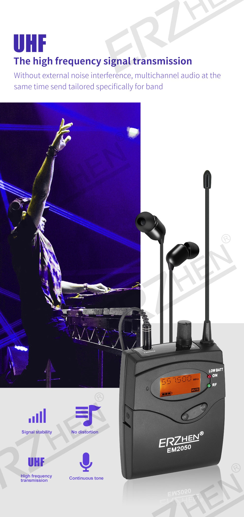 Uhf Band Wireless In-ear Monitoring