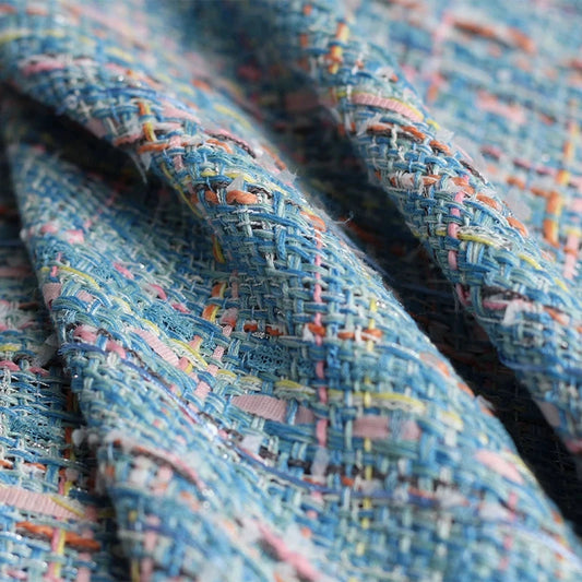 Baby blue woven speaker grille cloth – premium vintage radio restoration fabric for superior sound quality and classic retro aesthetics.