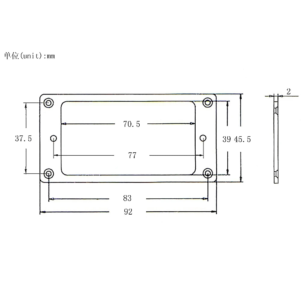 Metal Flat Pickup Mounting Ring