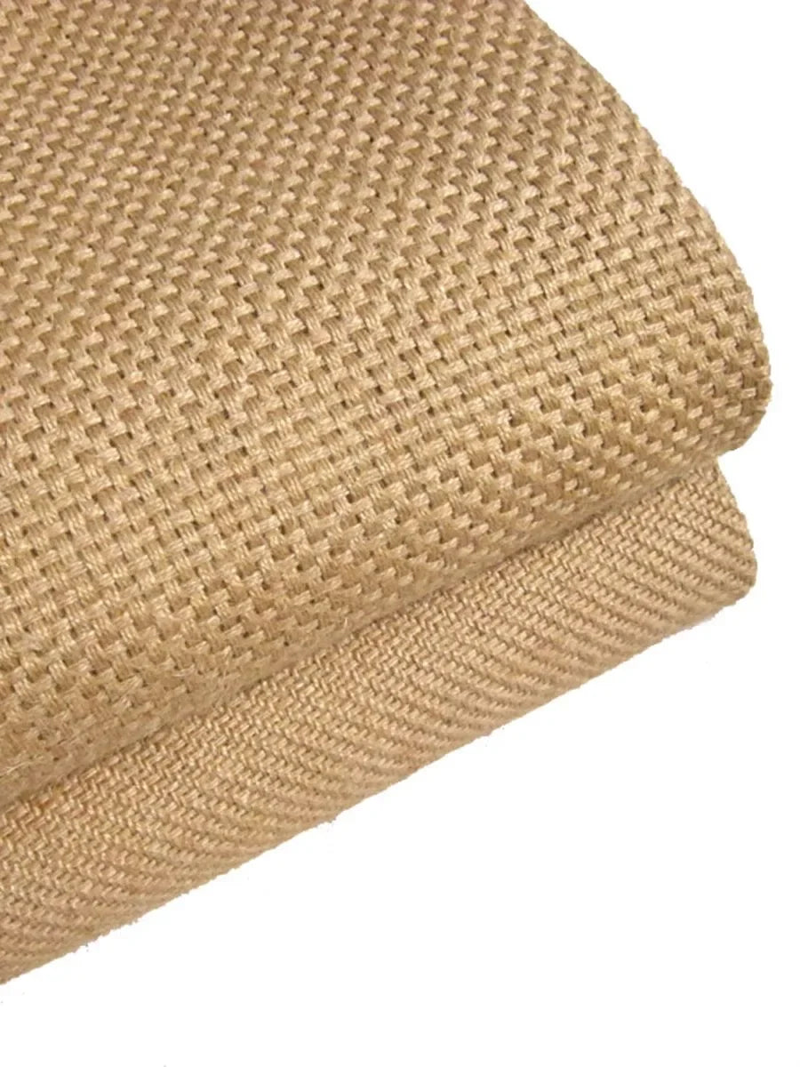 Enhance speaker sound and style with breathable jute fabric. Ideal for vintage and modern audio systems, offering durability and superior acoustics.
