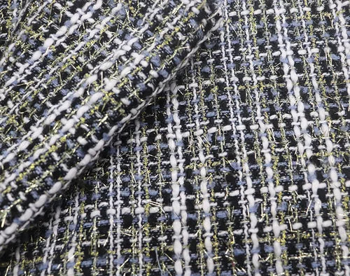 Tweed Speaker Grill Cloth Cream Gold