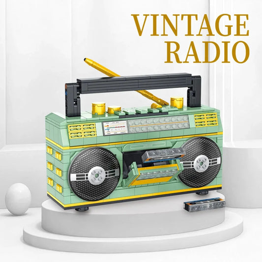 Big River Hardware 80s Themed Educational Building Blocks for Kids, Enhance Motor Skills and Creativity