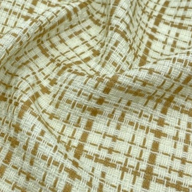Black Retro Speaker Grill Cloth tan, yellow, white