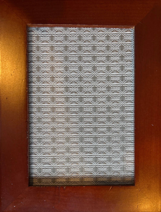 Gray, white, silver , Vintage Magnatone amp grill cloth – premium speaker grille fabric for classic amplifier restoration and custom builds.